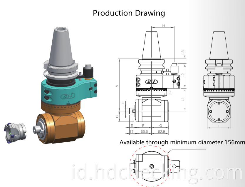 90 degree drill head